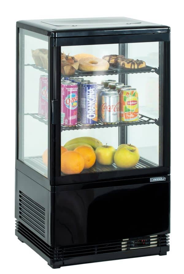 Display køleskab 58 L - Sort