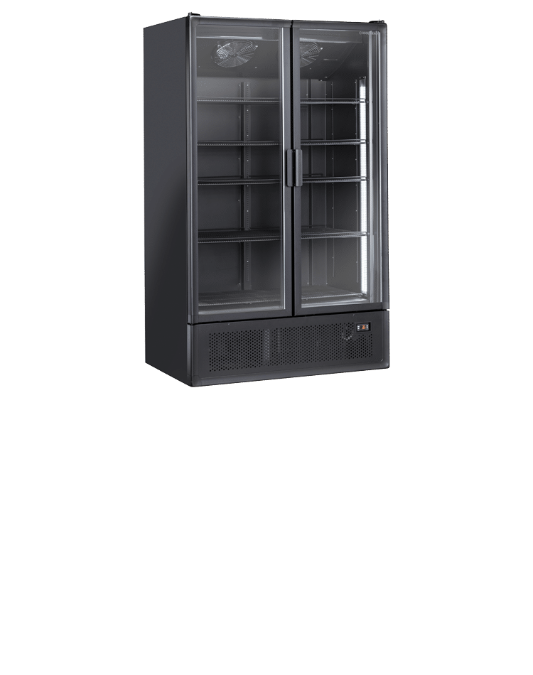 Køleskab / Displaykøleskab - 1200 liter - Sort