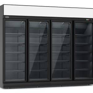 Køleskab - Sort - 4 glaslåger - 2060 liter