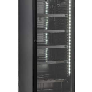 Køleskab / Displaykøleskab - 1 dør. Sort - Indbygget LED-lys